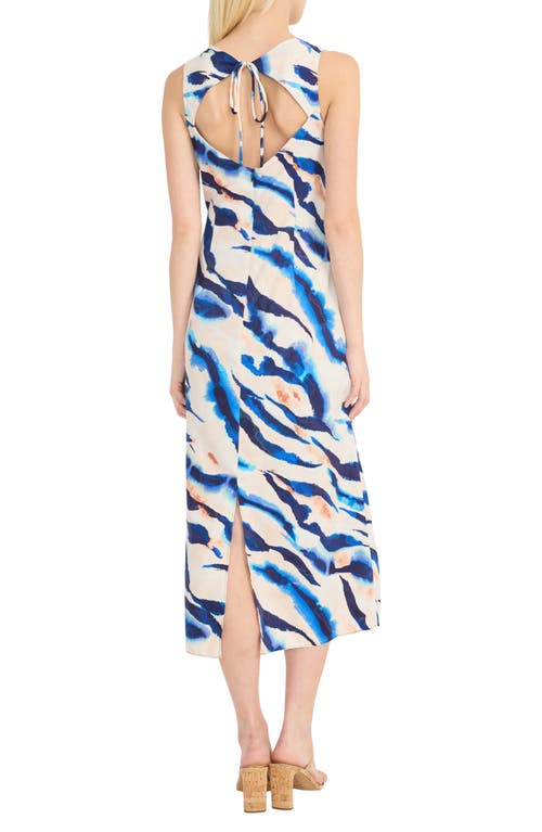 Donna Morgan Keyhole Back Sleeveless Midi Dress
