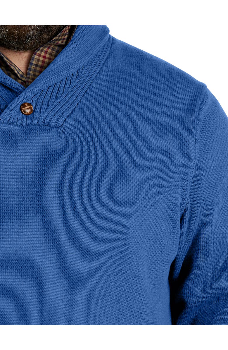 Oak Hill by DXL Shawl Collar Pullover, Alternate, color, Blue Quartz
