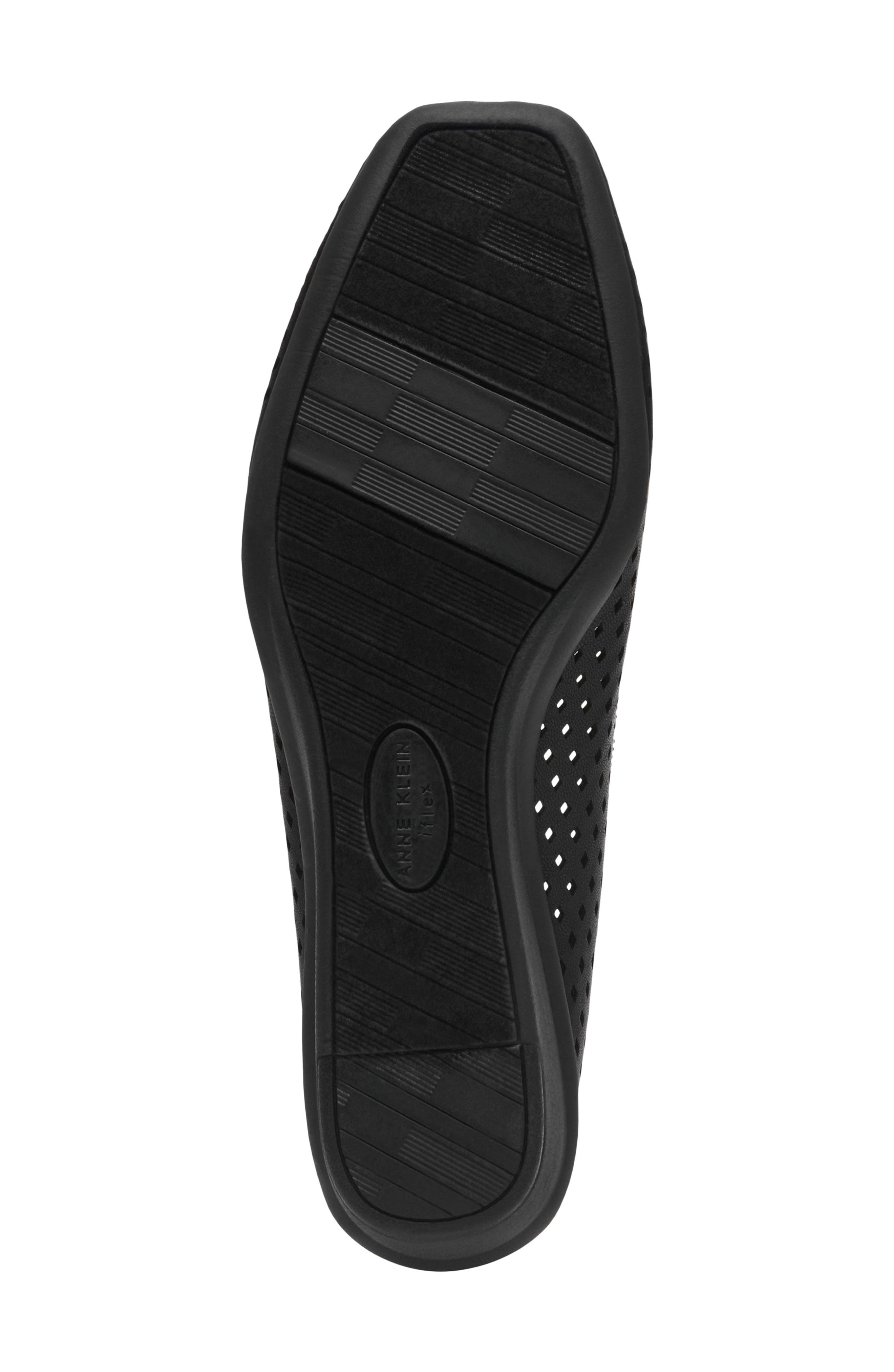 Anne Klein Winslett Wedge Pump, Alternate, color, Black Smooth