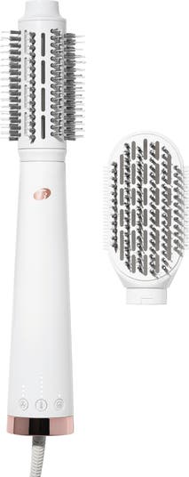 T3 outlet AireBrush Duo Interchangeable Hot Air Blow Dry Brush with Two Attachments