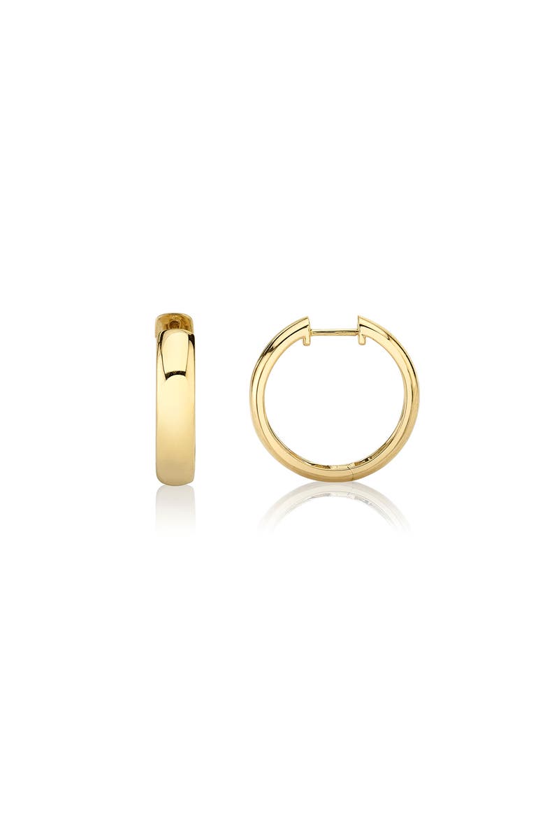 Orb Huggie Hoop Earrings, Alternate, color, Yellow Gold