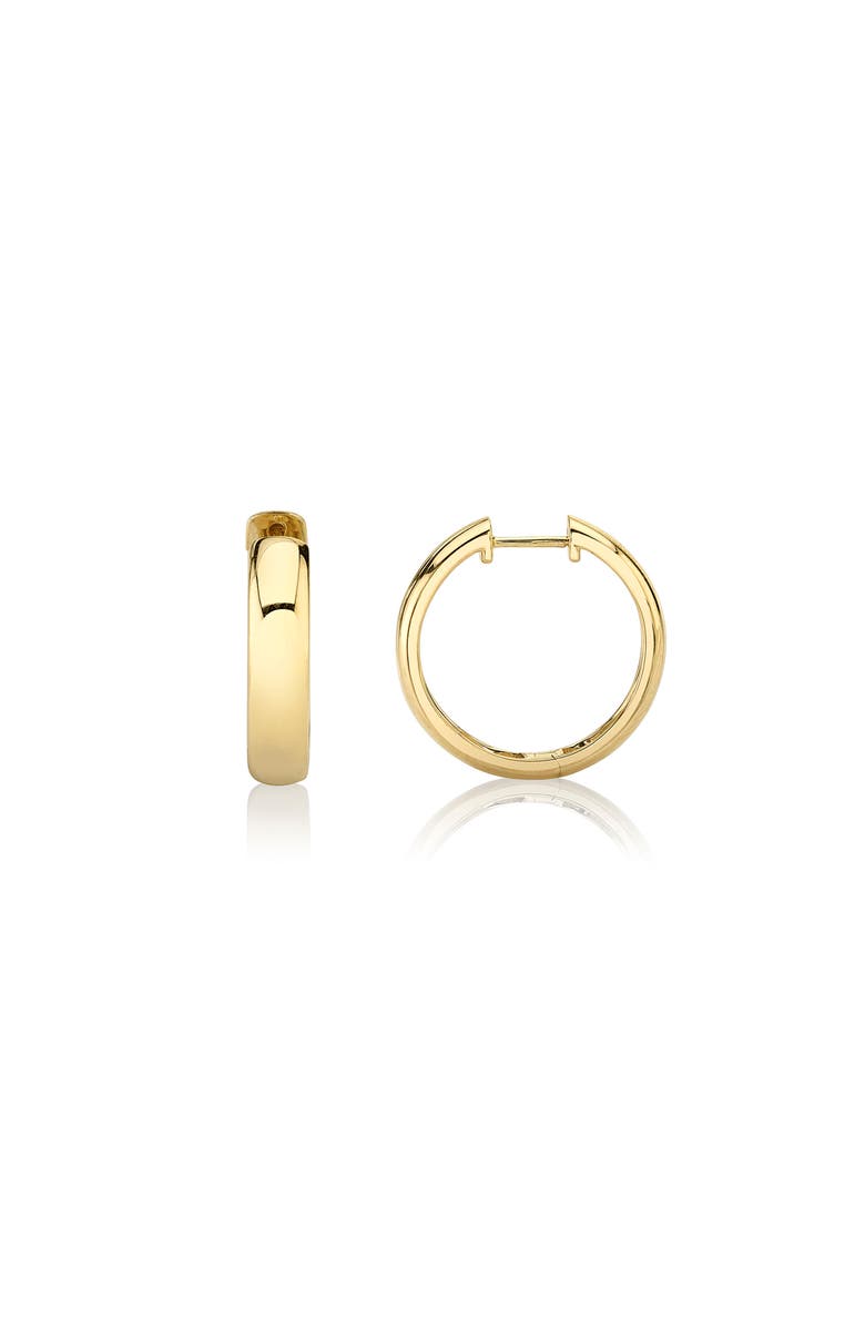 Michael M Orb Huggie Hoop Earrings, Alternate, color, Yellow Gold