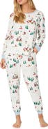 BedHead Pajamas Holiday Print Stretch Organic Cotton Pajamas