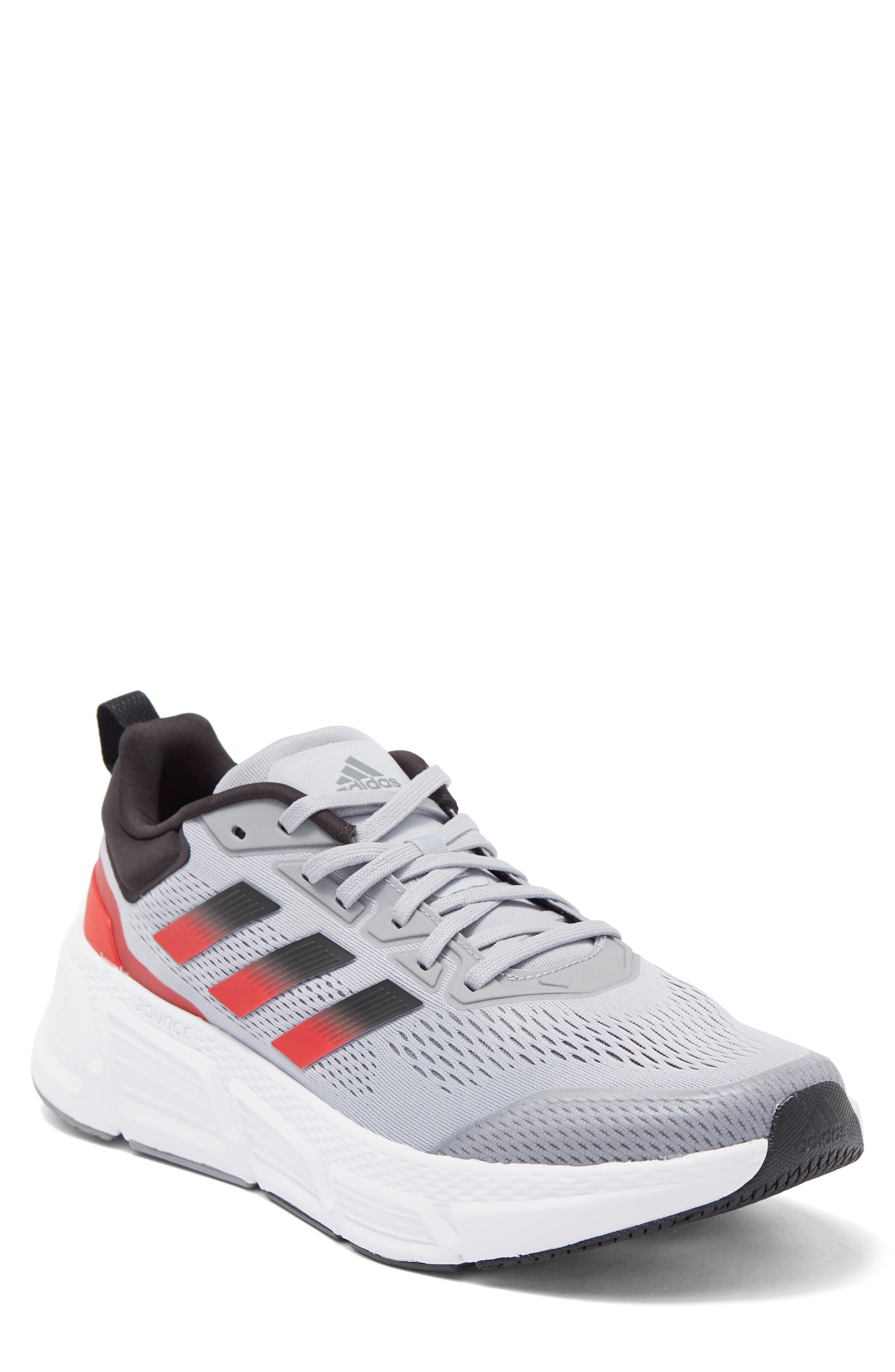 Questar Running Shoe, Main, color, HALO SILVER / RED / BLACK