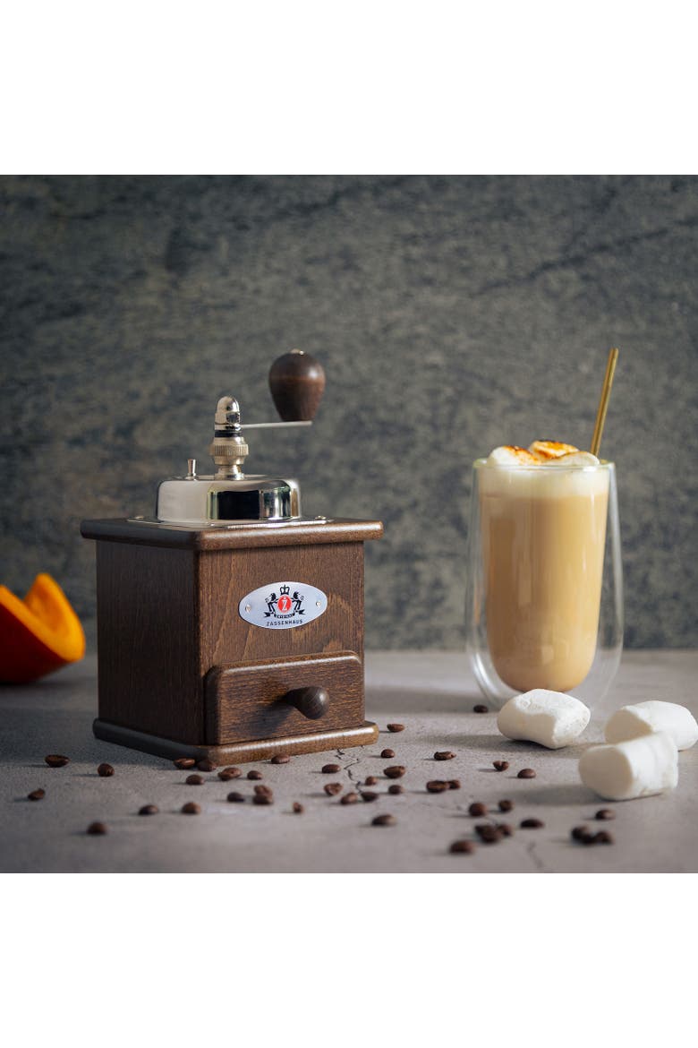Manual Coffee Mill and Grinder, Alternate, color, Brown