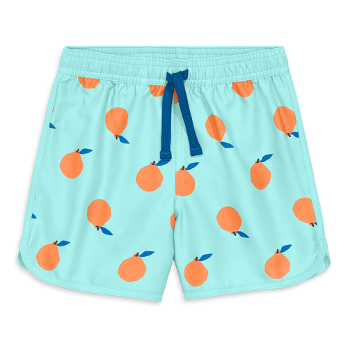 Primary Kids Board Short In Mist Clementines