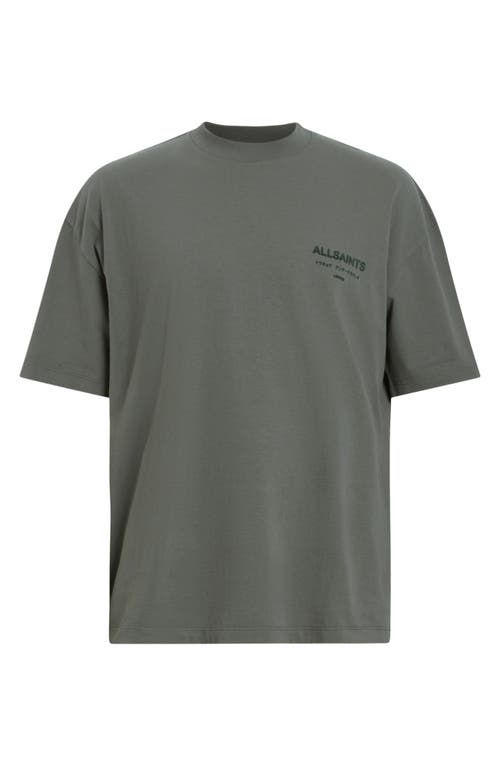 Allsaints Xander Crewneck T-shirt In Gray