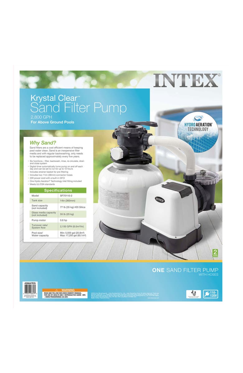 Intex 2800 Gph Sand Filter Pump, Alternate, color, 