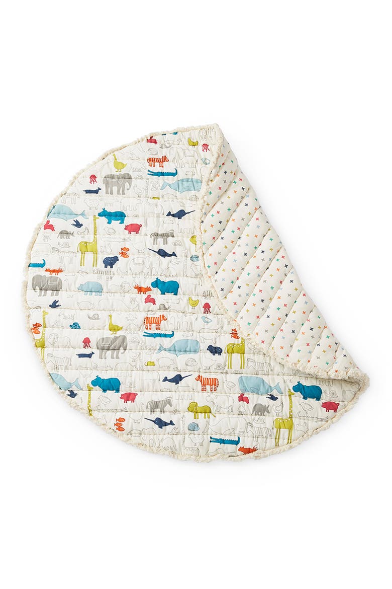 Reversible Print Round Play Mat, Alternate, color, MULTI