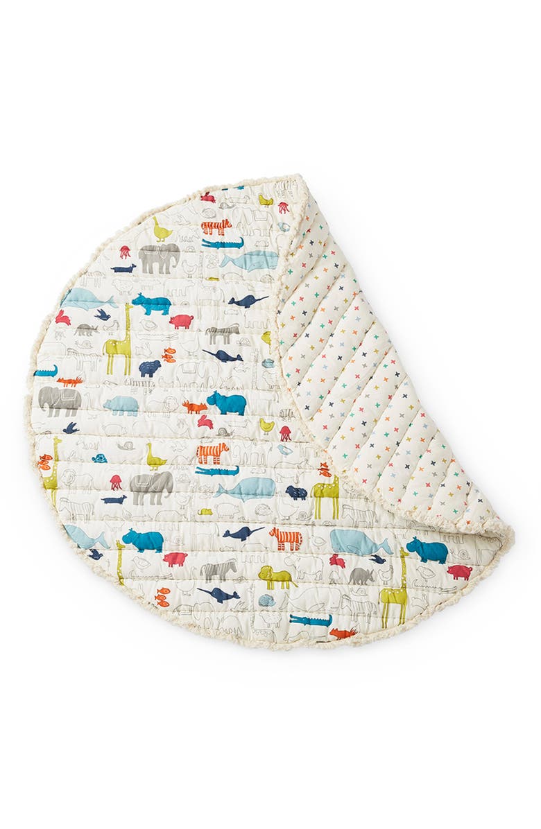 Pehr Reversible Print Round Play Mat, Alternate, color,