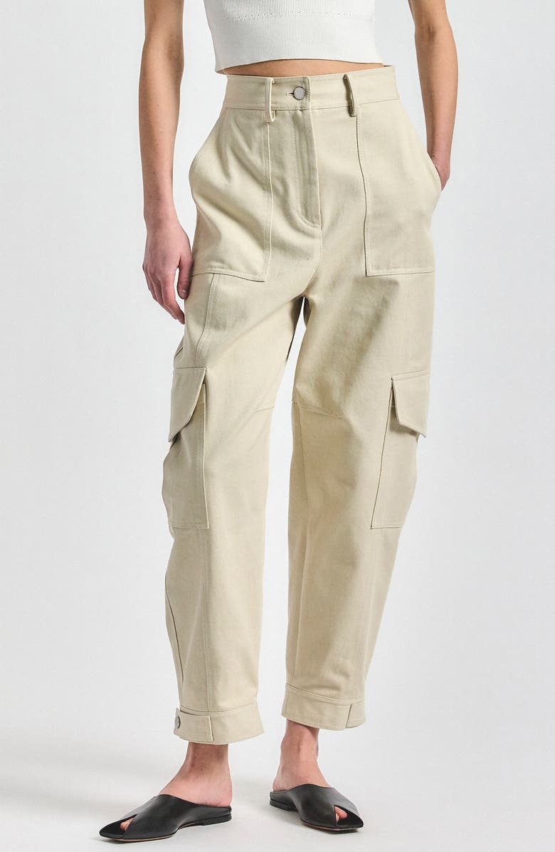 Derek Lam 10 Crosby Brooks Cargo Pants, Main, color, Oyster