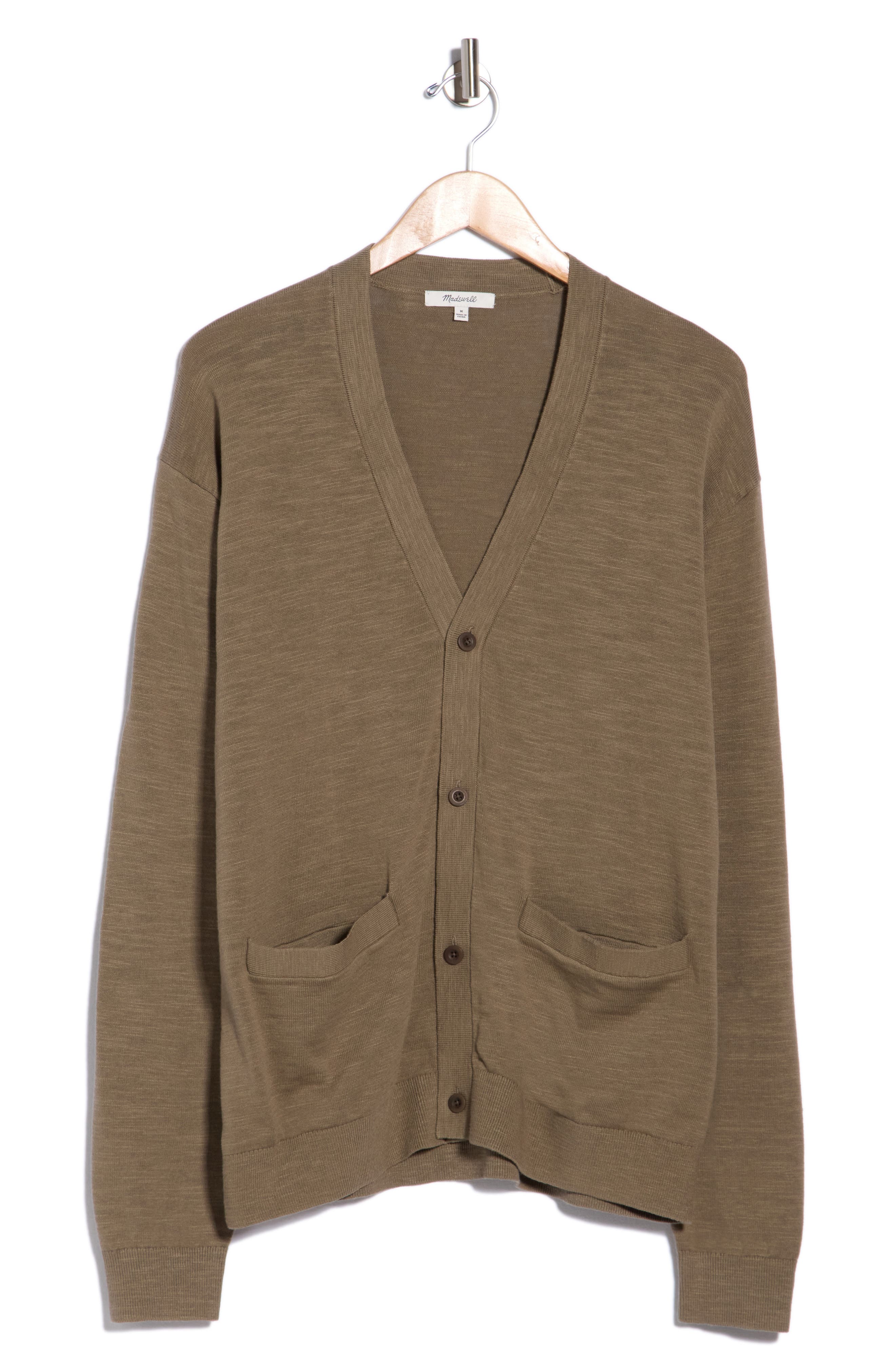 V-Neck Slub Cardigan