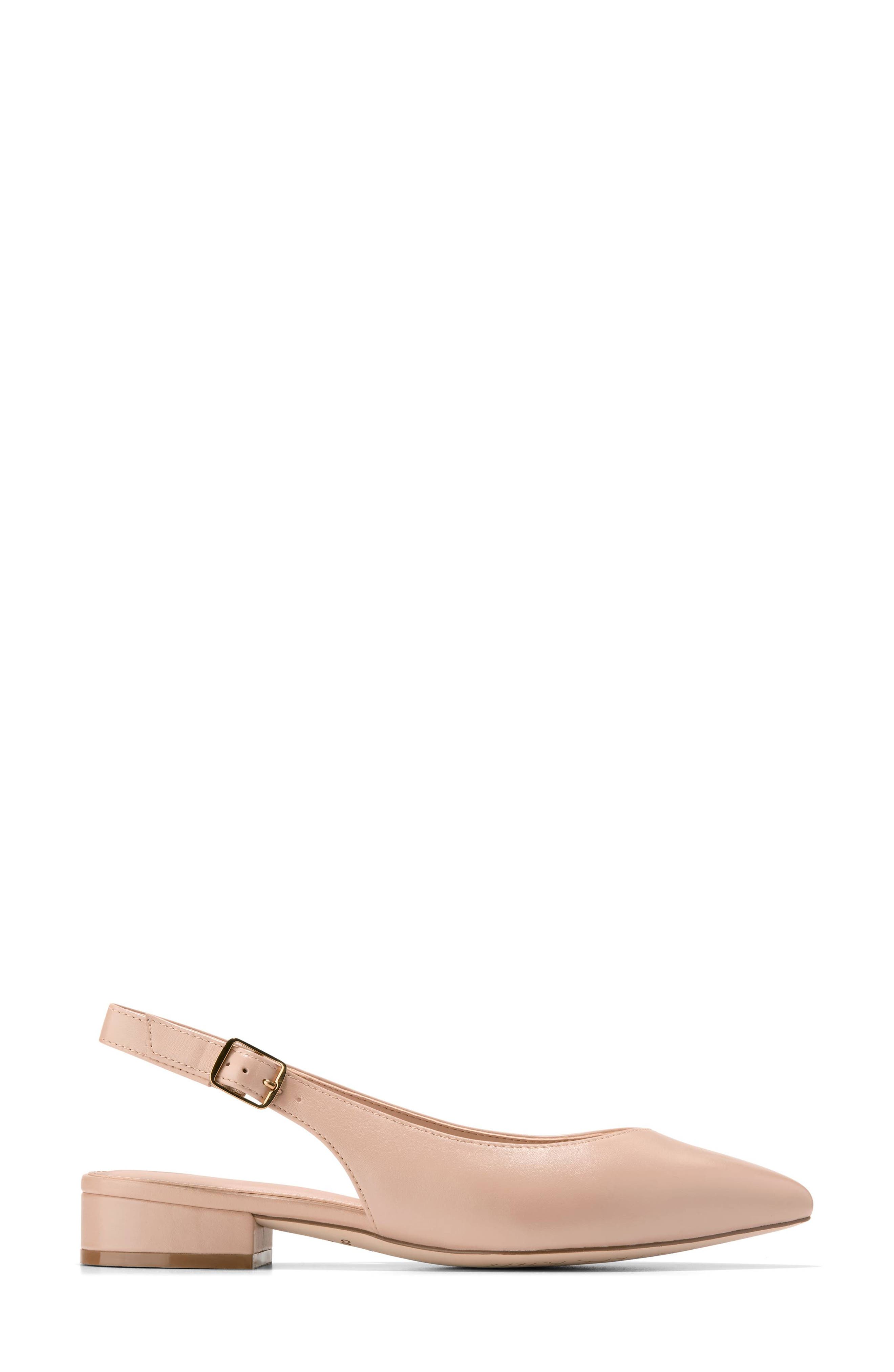 Mazie Slingback Flat, Alternate, color, BRUSH LEATHER