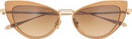 Valentino 51mm Polarized Cat Eye Sunglasses