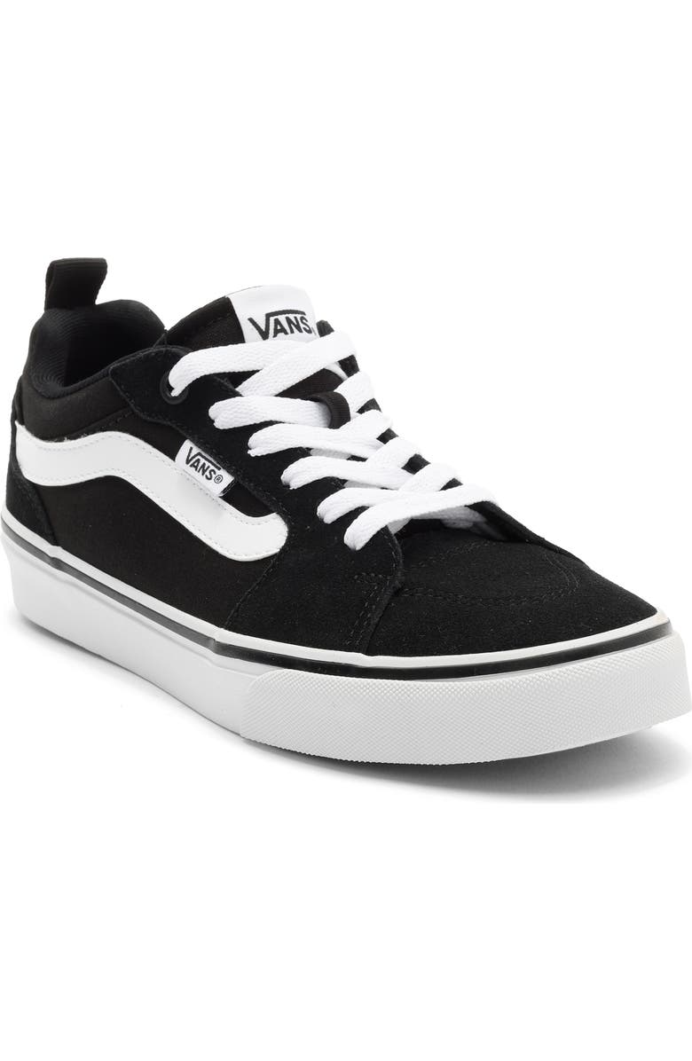 Vans Filmore Low Top Sneaker, Main, color, Suede/Canvas Black/White