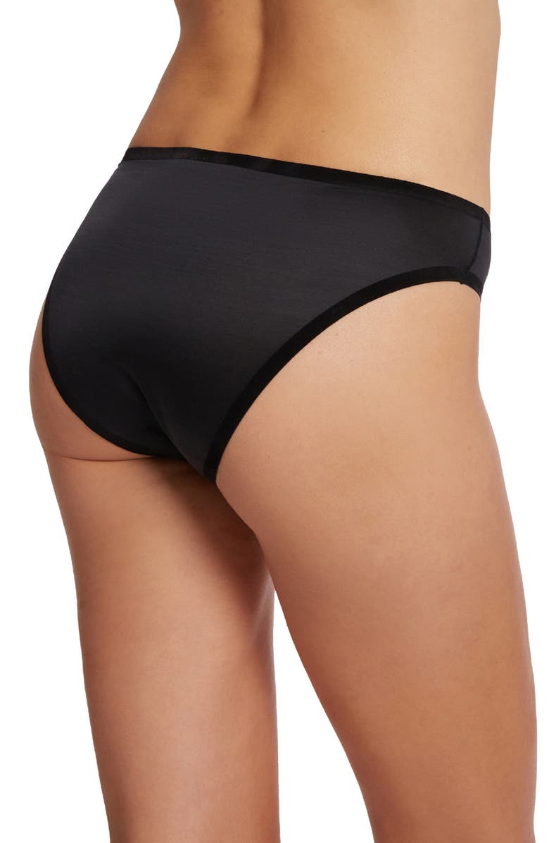 Wolford Sheer Touch Tanga, Alternate, color, Black