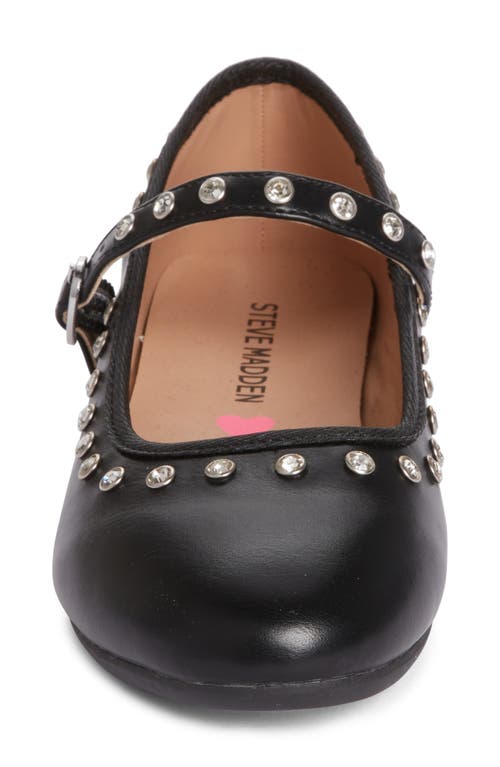 Steve Madden Jrea Crystal Embellished Mary Jane In Black