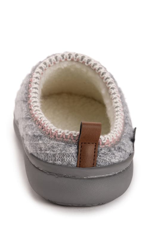 Muk Luks Rye Faux Shearling Lined Clog In Gray
