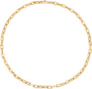 Sara Weinstock 18k Gold Rectangular Link Chain Necklace