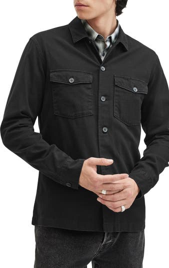Spotter Cotton Denim Button-Up Shirt Jacket
