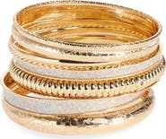 NORDSTROM RACK Set of 8 Bangle Bracelets