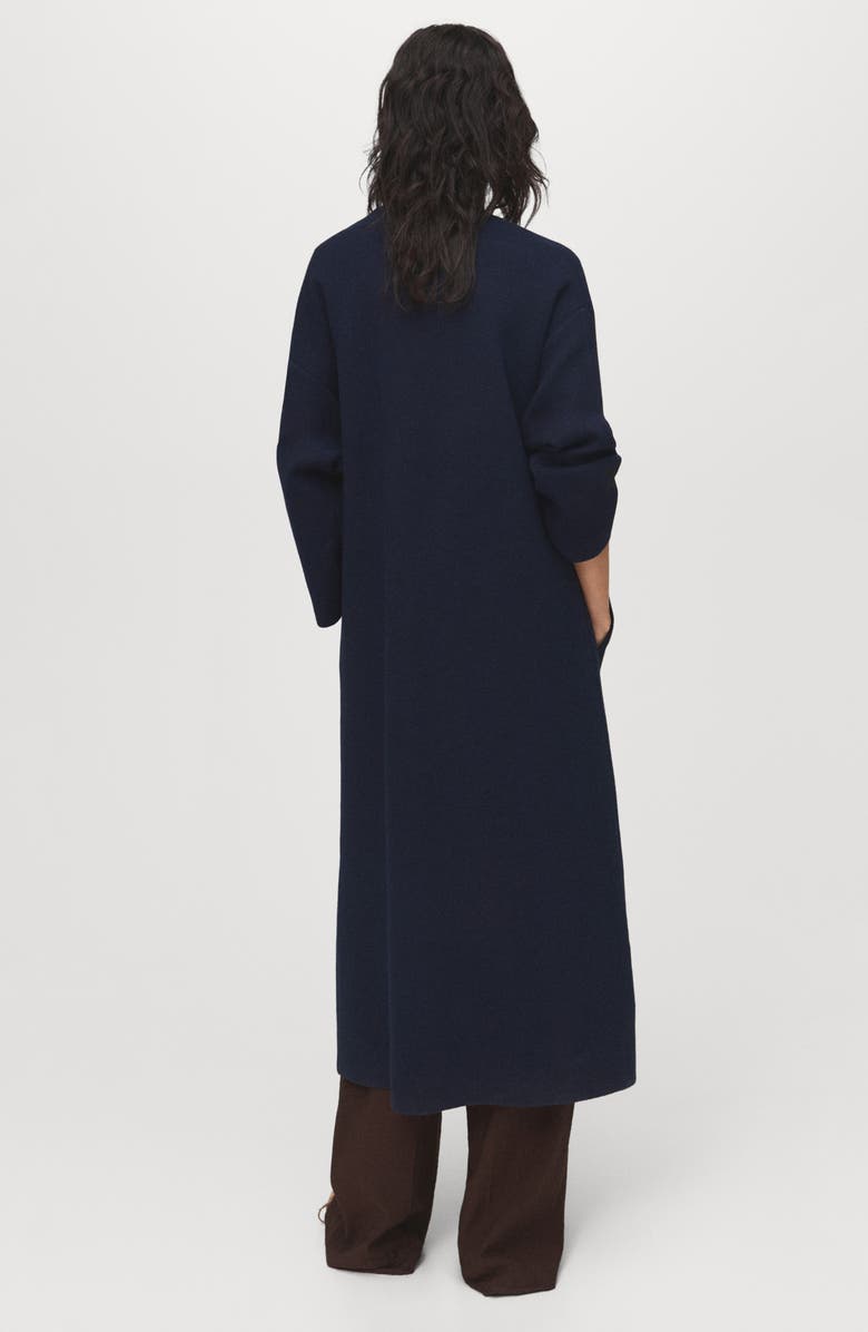 MANGO Long Cardigan, Alternate, color, Dark Navy