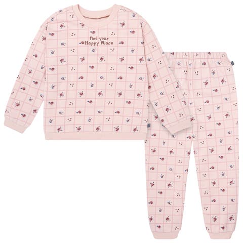 Drop Shoulder Sweatshirt and Sweatpant Set (Toddler & Little Kid)