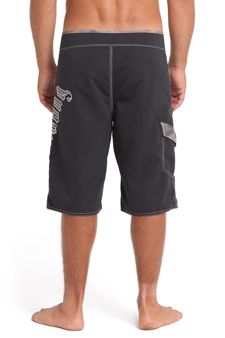 Temple Pro Board Shorts, Alternate, color, BLACK