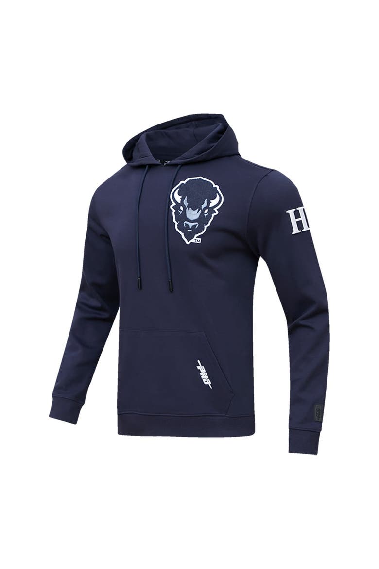 Men's Pro Standard Navy Howard Bison University Classic Pullover Hoodie, Alternate, color, Navy