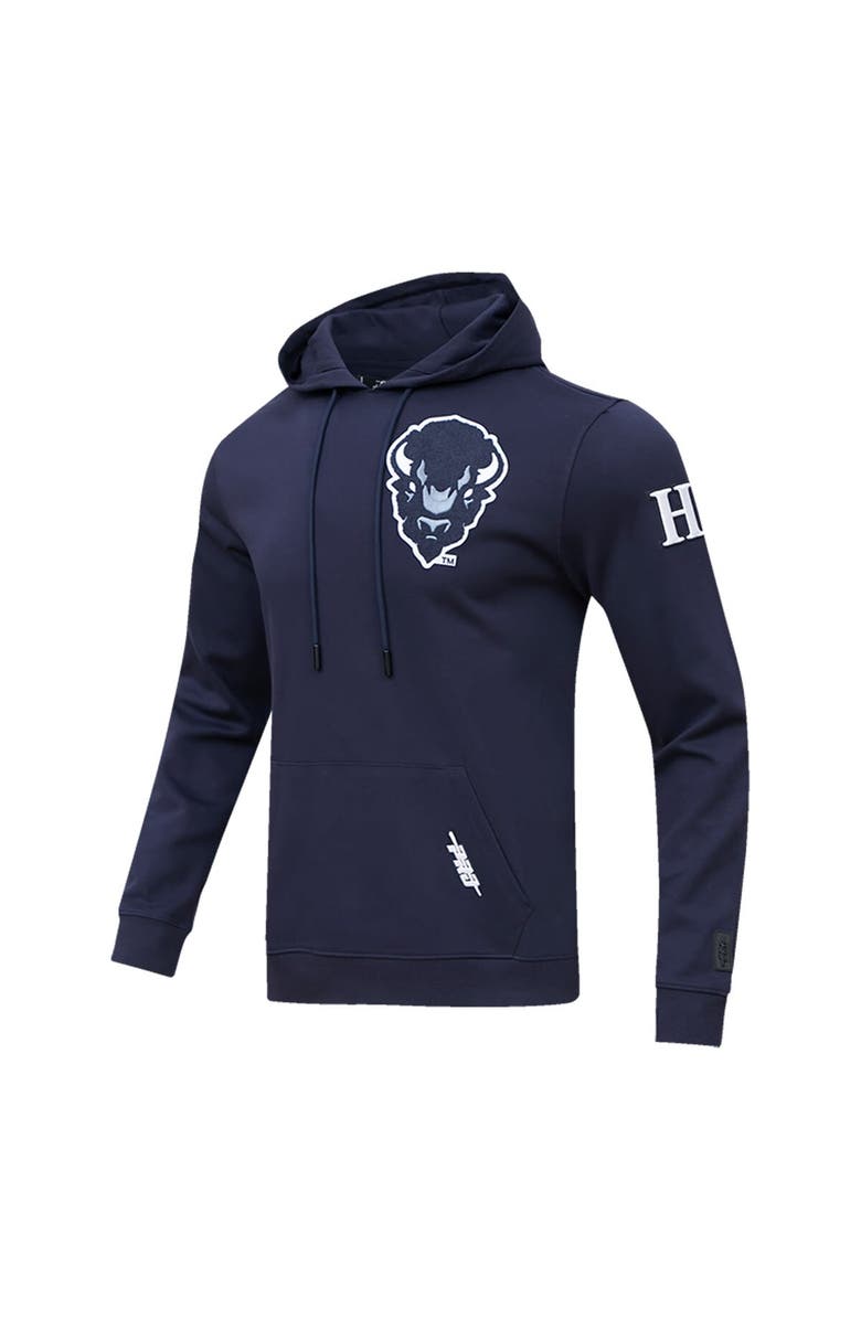 PRO STANDARD Men's Pro Standard Navy Howard Bison University Classic Pullover Hoodie, Alternate, color,