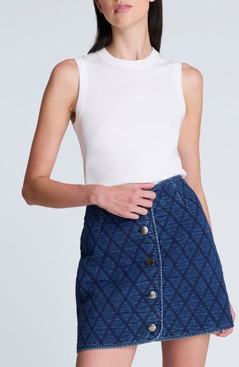 Crewneck Cotton Tank Top