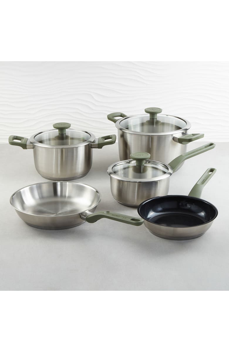 BergHOFF Leo Bolt 8-Piece Cookware Set, Alternate, color, Green