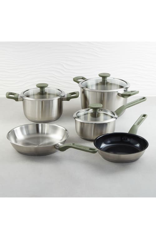 Berghoff Leo Bolt 8-piece Cookware Set In Green