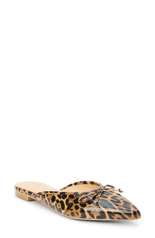 Matisse Reggie Pointed Toe Mule In Animal Print