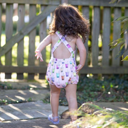 Shop Worthy Threads Cross Back Bubble Romper In Boba