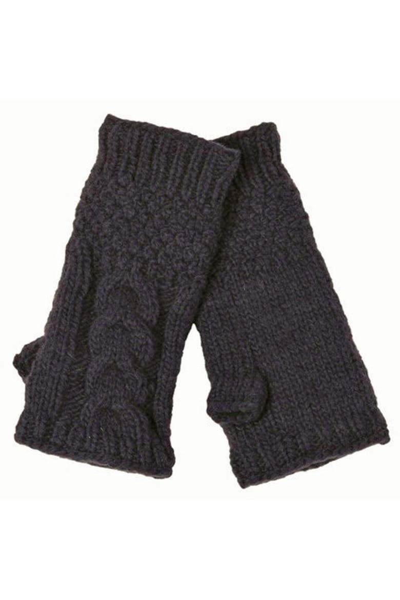 Cable Handwarmers, Main, color, Navy