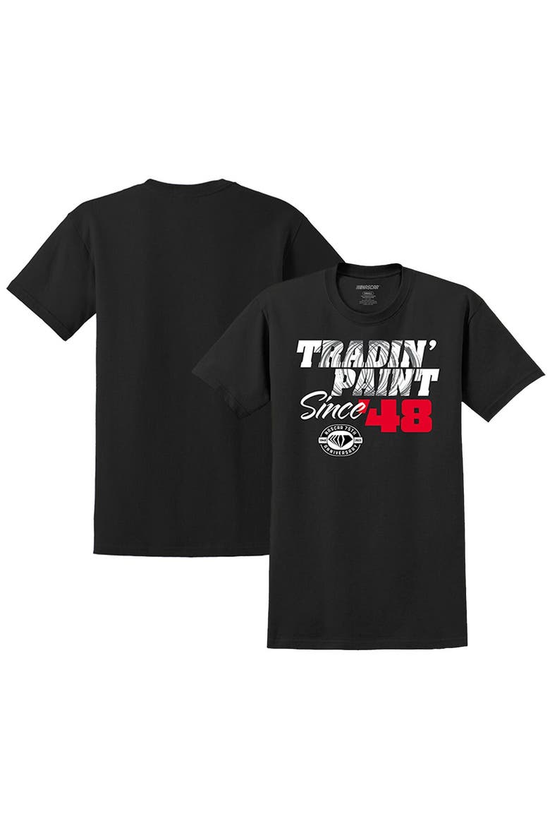 Men's Black NASCAR Tradin' Paint Since '48 Tri-Blend T-Shirt, Main, color, Black