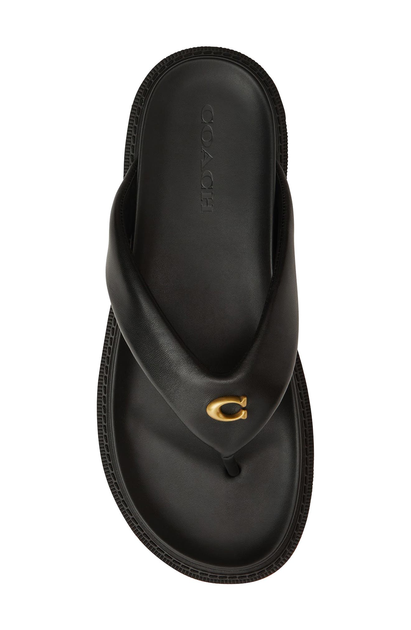 COACH Brynn Flip Flop, Alternate, color, Black