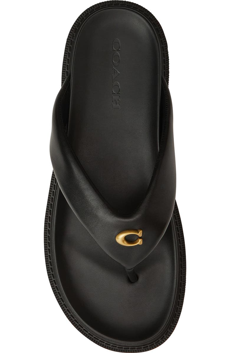COACH Brynn Flip Flop, Alternate, color, Black