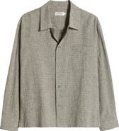 FRAME Textured Cotton & Linen Button-Up Shirt