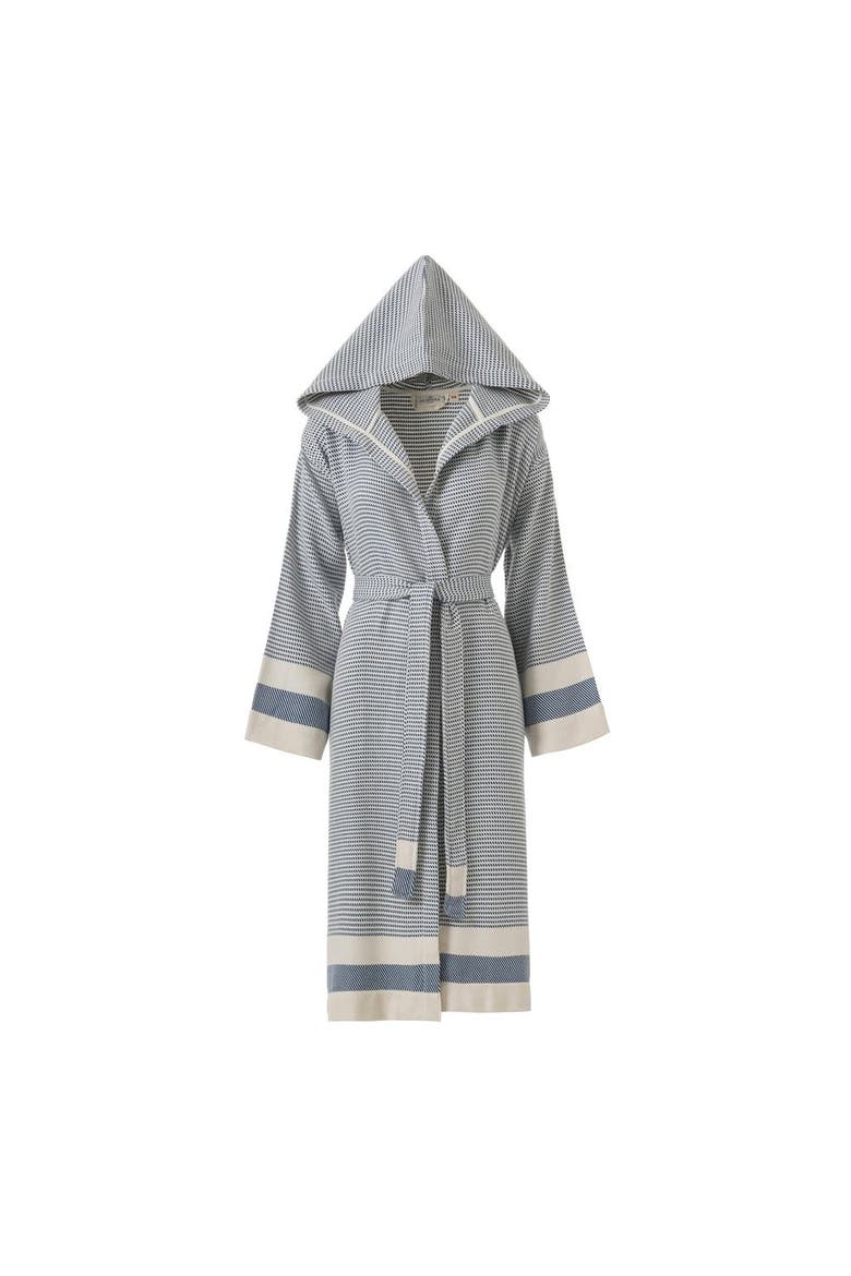 Pixel Turkish Cotton Towel Robe, Main, color, Denim Blue
