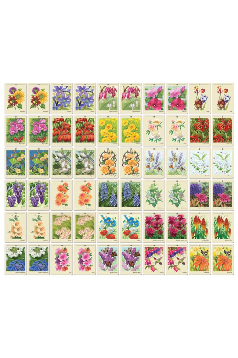 Backyard Garden Flowers Memory Game, Alternate, color, Multicolor