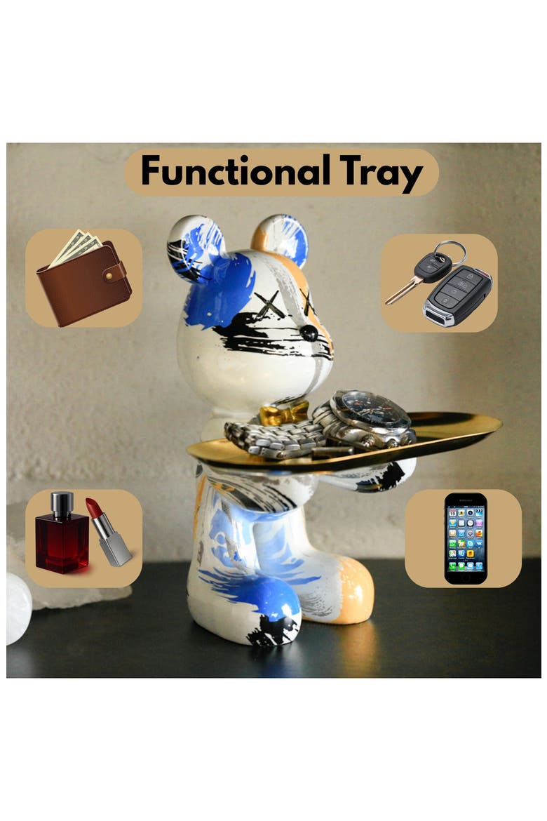 Butler Mouse with Tray, Alternate, color, MEMPHIS ABSTRACT