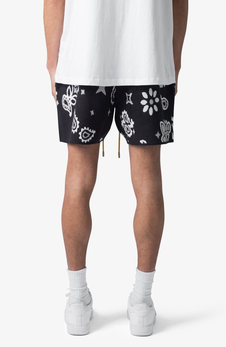 mnml Paisley Jacquard Knit Shorts, Alternate, color, 