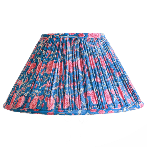 Sophie Williamson Design Pleated Lampshade Ella In Blue