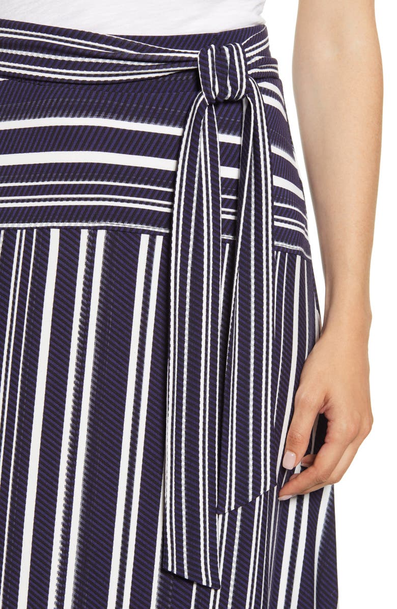 Tommy Bahama Anoche Stripe Tie Waist Skirt, Alternate, color, 