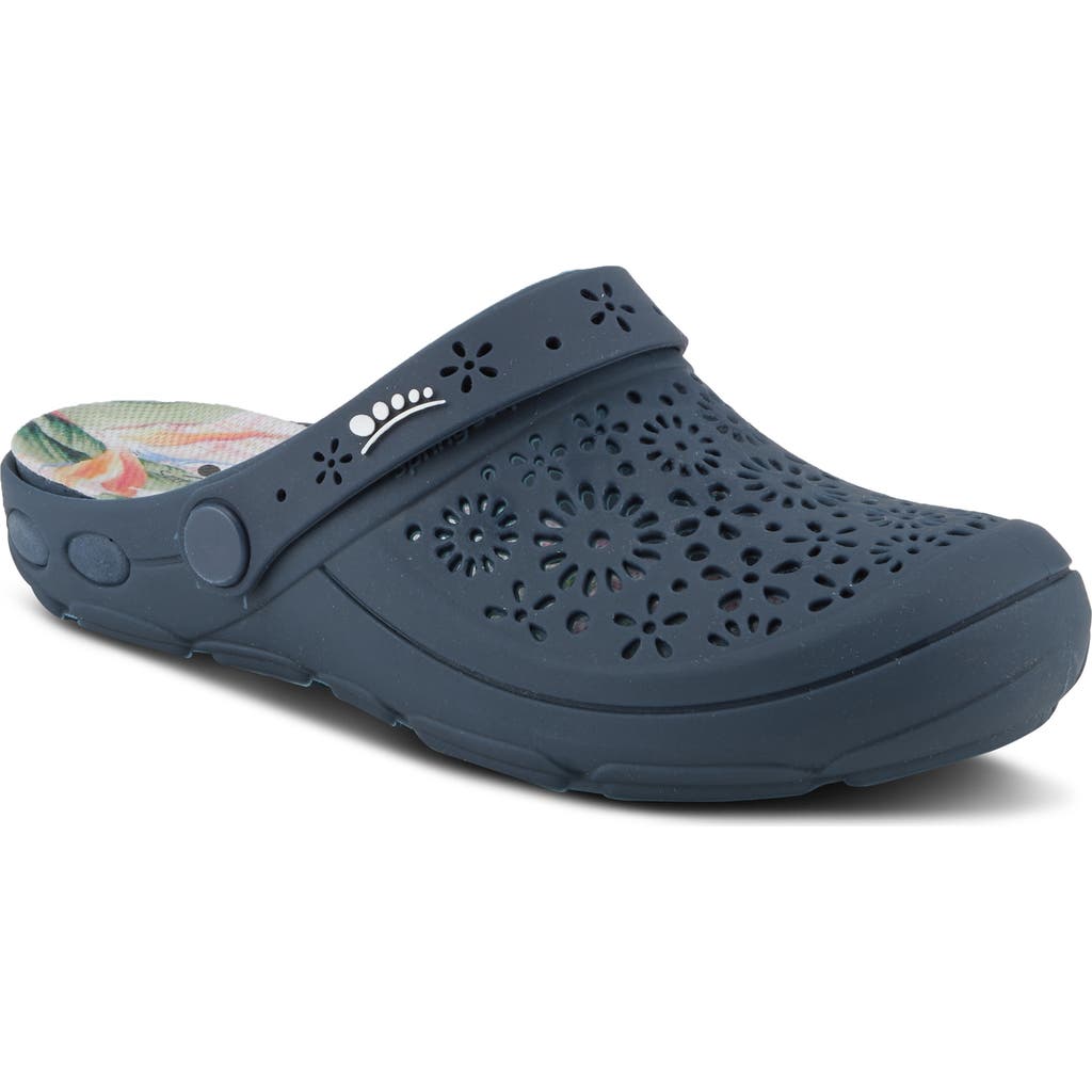 Spring Step Contigo Clog In Navy