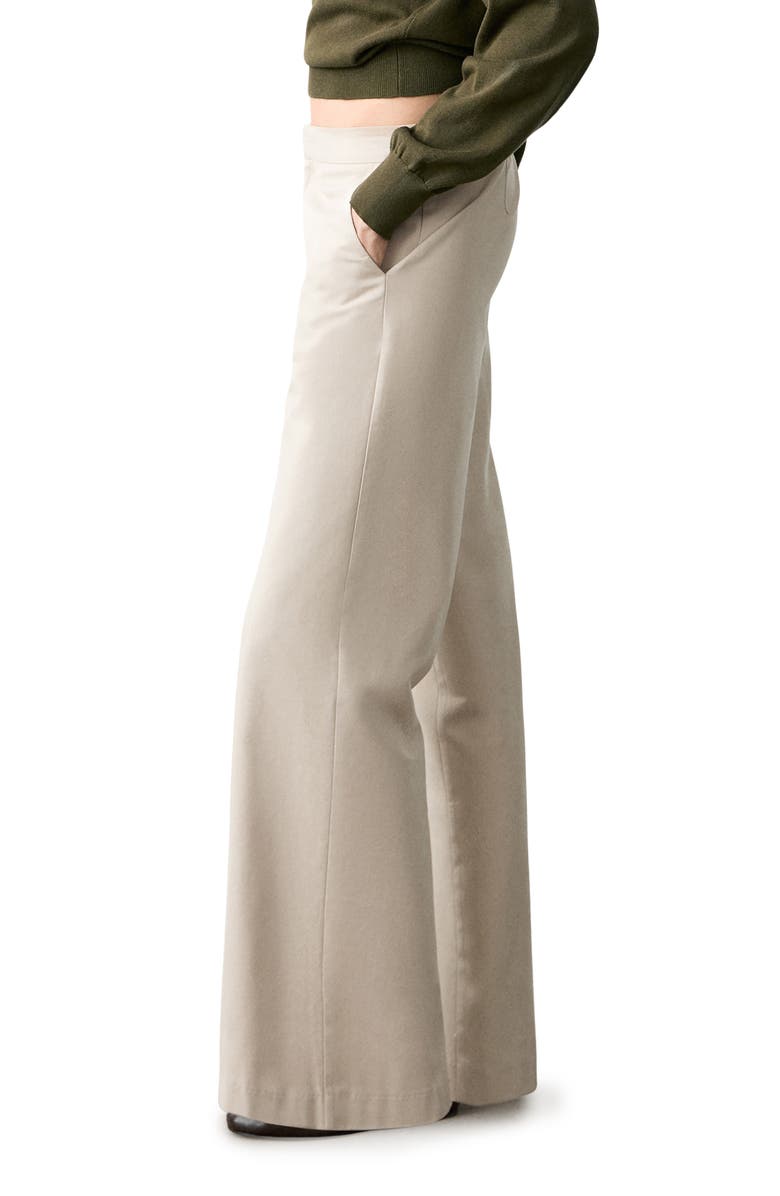 MANGO TEEN Bow Wide Leg Pants, Main, color, 
