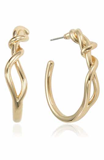 Twisted Medium Hoop Earrings