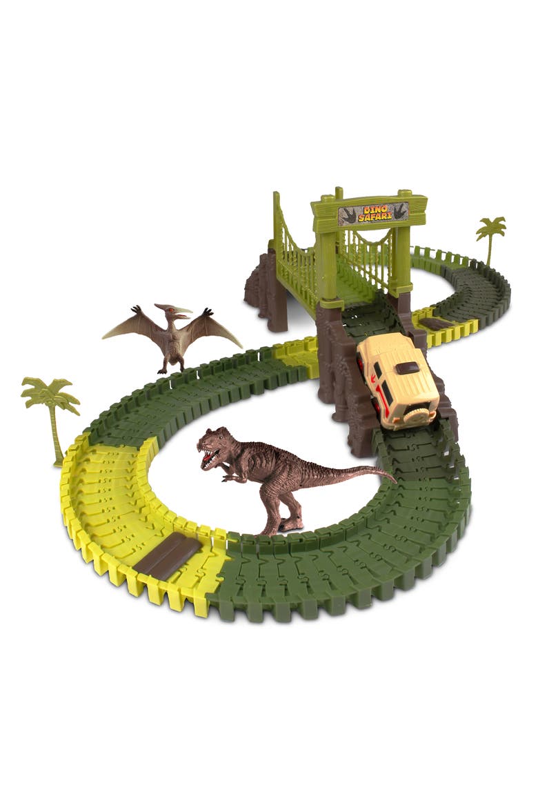 Dino Safari Track Set, Main, color, Multicolored